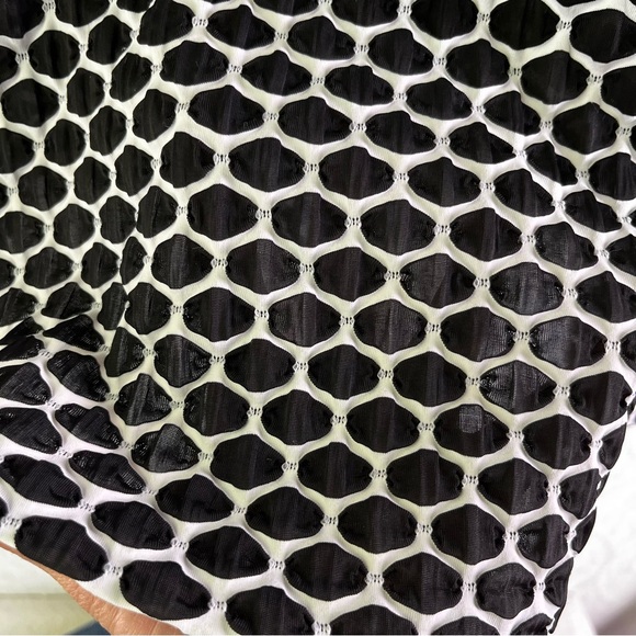 Joseph Ribkoff Swing Jacket Womens 6 Asymmetric Geometric Black White Textured - Picture 15 of 16